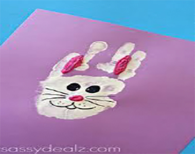 rabbit handprint craft